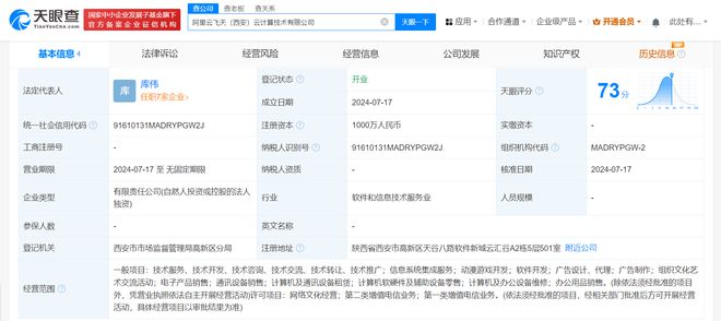 阿里云飛天落戶古都西安，千萬級注冊資本拓展系統(tǒng)集成新藍(lán)圖