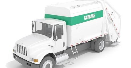 高精度白色垃圾車3D模型免費獲取指南